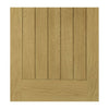 Ely Oak Double Evokit Pocket Door Detail - Clear Bevelled Glass - Unfinished