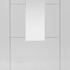 Modern interior white glazed door from JBK