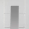 Modern interior white glazed door from JBK