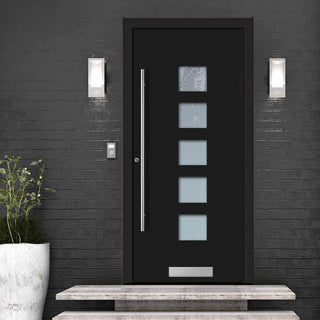 Image: External ThruSafe Aluminium Door - 1306 Plain - 7 Colour Options