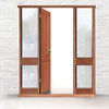 Exterior Door Frame with side glass apertures, Made to size, Type 3 Model 3.