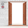 Exterior LPD Hardwood Door Frames for Double Doors