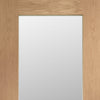 Two Folding Doors & Frame Kit - Pattern 10 Oak Shaker 2+0 - Obscure Glass - Prefinished