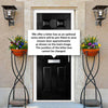 Premium Composite Front Door Set - Camarque Solid - Shown in Black