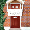 Premium Composite Front Door Set - Camarque 2 Mirage Glass - Shown in Red