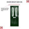 Premium Composite Front Door Set - Esprit 2 Winestead Green Glass - Shown in Green