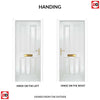 Premium Composite Front Door Set - Esprit Solid - Shown in White