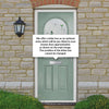 Premium Composite Front Door Set - Snipe 1 Murano Green Glass - Shown in Chartwell Green