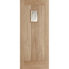 Suffolk Oak External Door - Part Obscure Double Glazing, From LPD Joinery