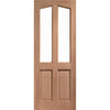Part L Compliant Chesham Exterior Oak Door - Part Frosted Double Glazing - Warmerdoor Style, From LPD Joinery