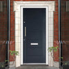 GRP Grey Modica Composite Front Door - No Frame or Fittings
