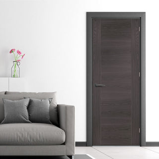 Image: Mode Forli Internal Door - Umber Grey Laminate - Prefinished