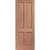 Colonial Exterior 4 Panel Hardwood Front Door