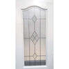 Classic Grained Internal PVC Door - Sandblast Starburst Style Glass