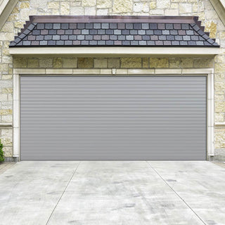 Image: Gliderol Electric Insulated Roller Garage Door from 4711 to 5320mm Wide - Grey