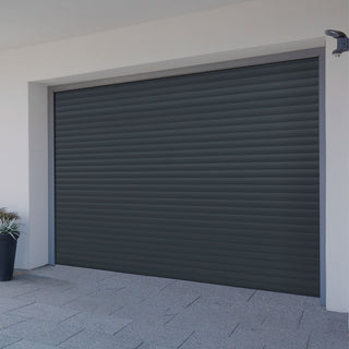 Image: Gliderol Electric Insulated Roller Garage Door from 2147 to 2451mm Wide - Anthracite
