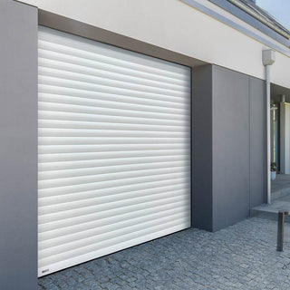 Image: Gliderol Electric Insulated Roller Garage Door from 1900 to 1994mm Wide - White