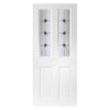 White PVC door on white background