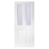White PVC door on white background