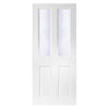 White PVC door on white background