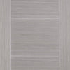 Light Grey Vancouver Staffetta Twin Telescopic Pocket Doors - Prefinished