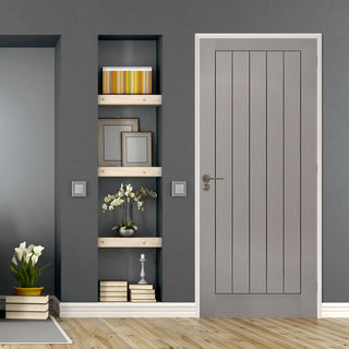 Image: Modern panel grey interior door