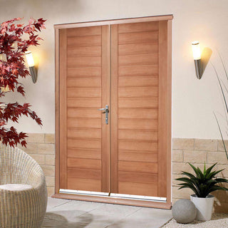 Image: Hayes Exterior Hardwood Double Door and Frame Set, From LPD Joinery
