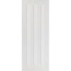 White Fire Door, Idaho 3 Panel Door - 1/2 Hour Rated - White Primed