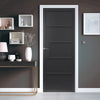 JB Kind Industrial Metro Black Panel Internal Door - Prefinished