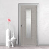 Modern interior grey door