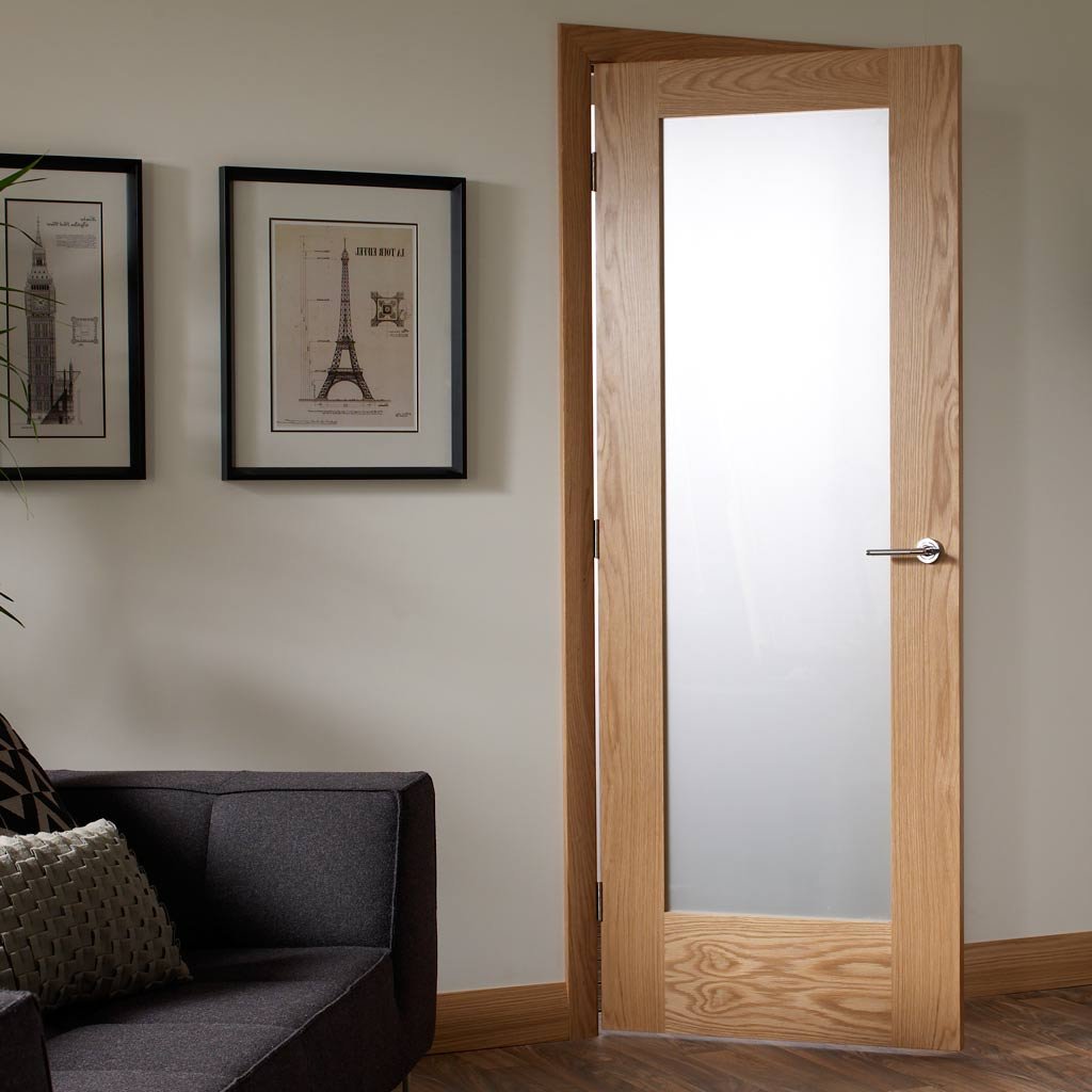 Shaker style glazed interior door