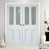 Nostalgia Malton Unglazed Door Pair - Raised Mouldings - White Primed