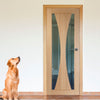 Verona modern door with contemporary style clear glazing