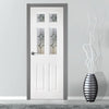 Washington Grained Internal PVC Door - 4 Bevels on Glass