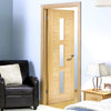 sofia 3l oak internal door clear safety glass