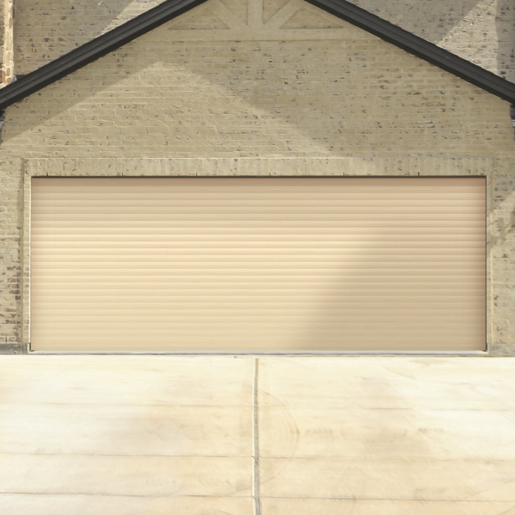 Gliderol Electric Insulated Roller Garage Door from 4711 to 5320mm Wide - Light Ivory