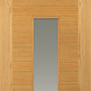 Ostria Oak Double Evokit Pocket Door Detail - Clear Glass - Prefinished