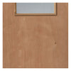 J B Kind STP Flush Plywood Kigog Fire Door - 1/2 Hour Fire Rated -  Wired Fire Glass