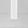 J B Kind White Contemporary Dominion Primed Flush Fire Door - Clear Glass - 1/2 Hour Fire Rated