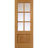 Dove Oak Double Evokit Pocket Door Detail - Clear Glass