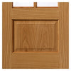 Dove Oak Double Evokit Pocket Door Detail - Clear Glass