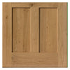 Rustic Oak Shaker 4 Panel Single Evokit Pocket Door Detail - Prefinished