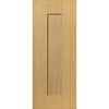 Single Sliding Door & Wall Track - Axis Oak Shaker Door - Prefinished