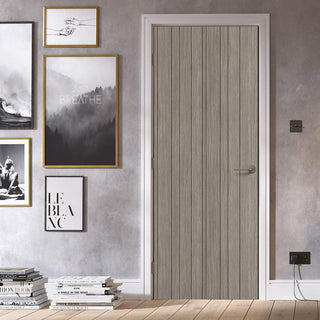 Image: Laminate Montreal Light Grey Internal Door - Prefinished