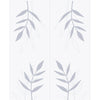 Double Glass Sliding Door - Solaris Tubular Stainless Steel Sliding Track & Leaf Print 8mm Obscure Glass - Clear Printed Design