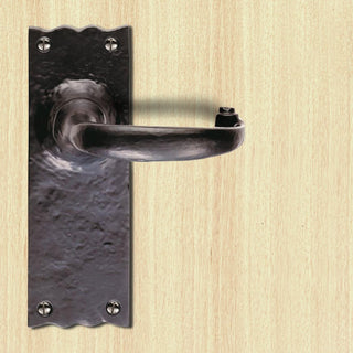 Image: Antique Black Ludlow LF5502 Traditional Lever Latch Handles - Size 152x55mm
