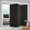 Three Folding Doors & Frame Kit - Liberty 4 Panel 3+0 - Black Primed