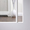 Lincoln 3 Pane Door - Clear Glass - White Primed