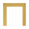Ely oak cottage style door with bevelled safety glass