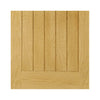 Ely oak cottage style door with bevelled safety glass